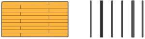 POLdeck WPC - układ legarów z deskami układanymi na przemian
