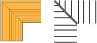 Układ desek i legarów przy montażu tarasów